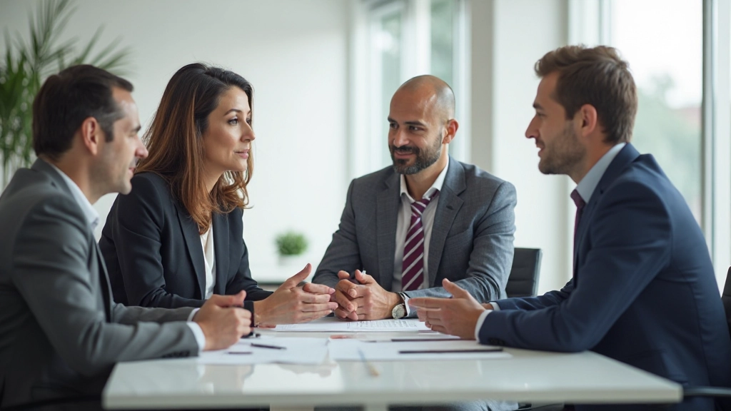Команда профессионалов обсуждает стратегию мотивации на встрече