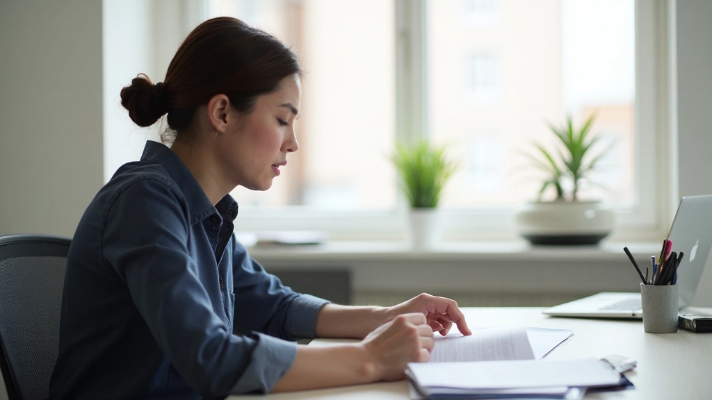 Организованное рабочее пространство с минимальным беспорядком, растениями и естественным освещением